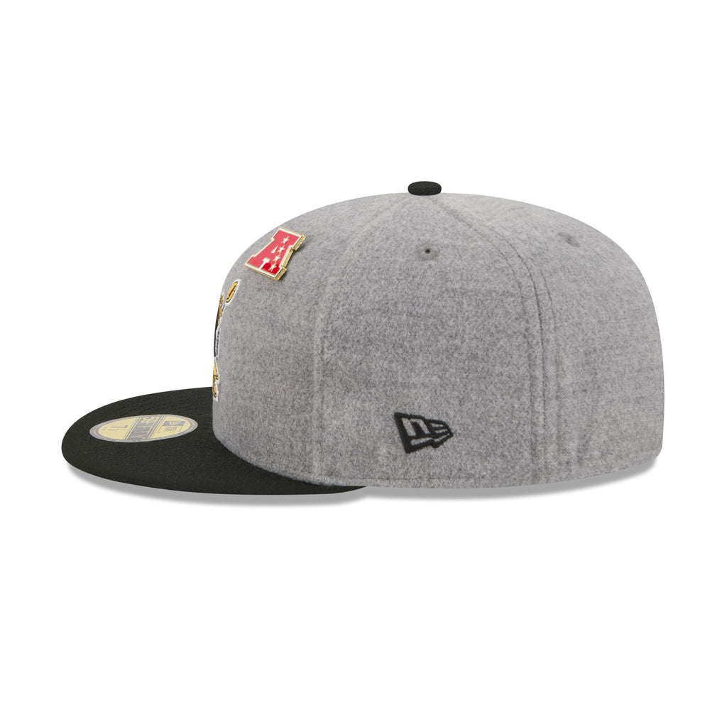 Pittsburgh Steelers Heather Gray Wool 59FIFTY Fitted Hat