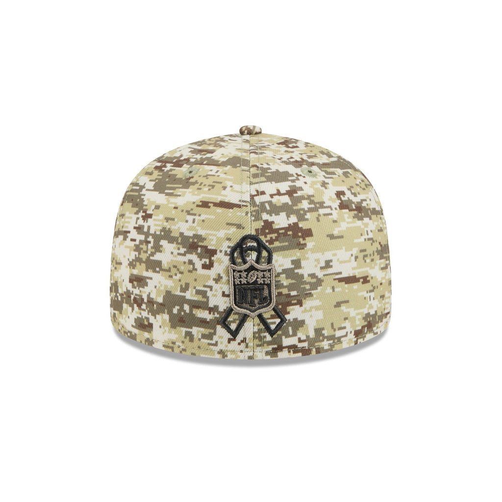Atlanta Falcons 2025 Salute to Service Fan Gear 59FIFTY Fitted Hat