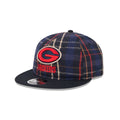 Green Bay Packers Grunge Plaid Retro Crown 9FIFTY Adjustable Hat