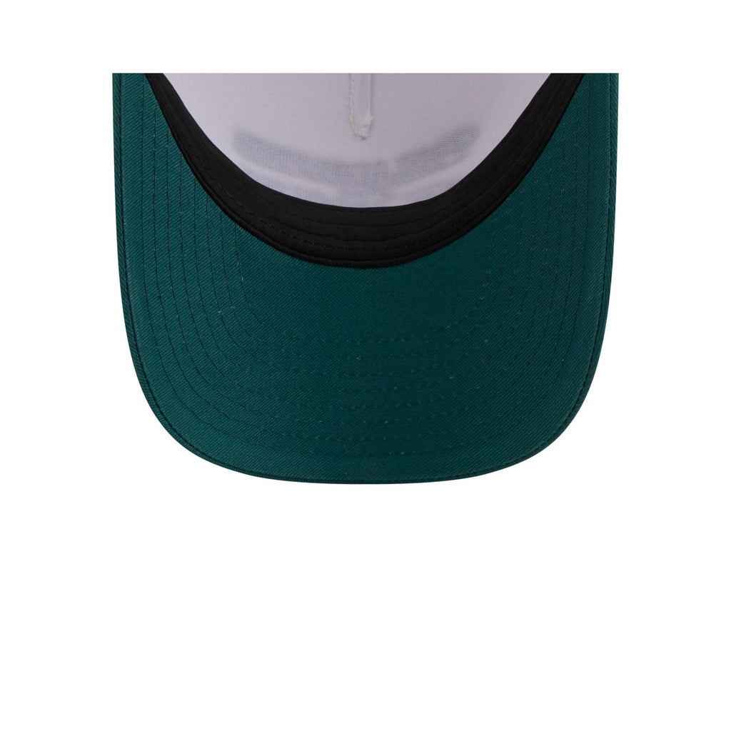 Philadelphia Eagles Retro Chrome Women's White 9FORTY M-Crown A-Frame Trucker Hat