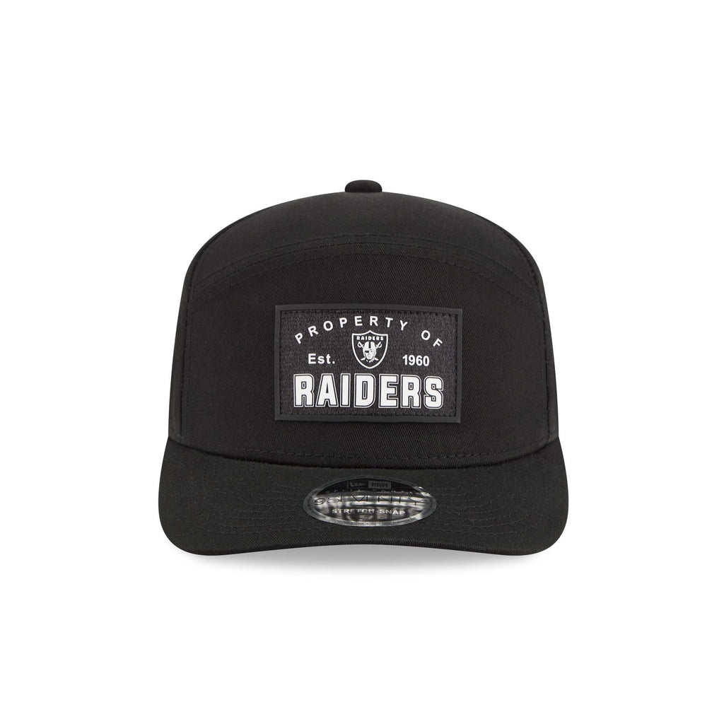 Las Vegas Raiders Property of Patch Split Panel 9SEVENTY Stretch-Snap Hat