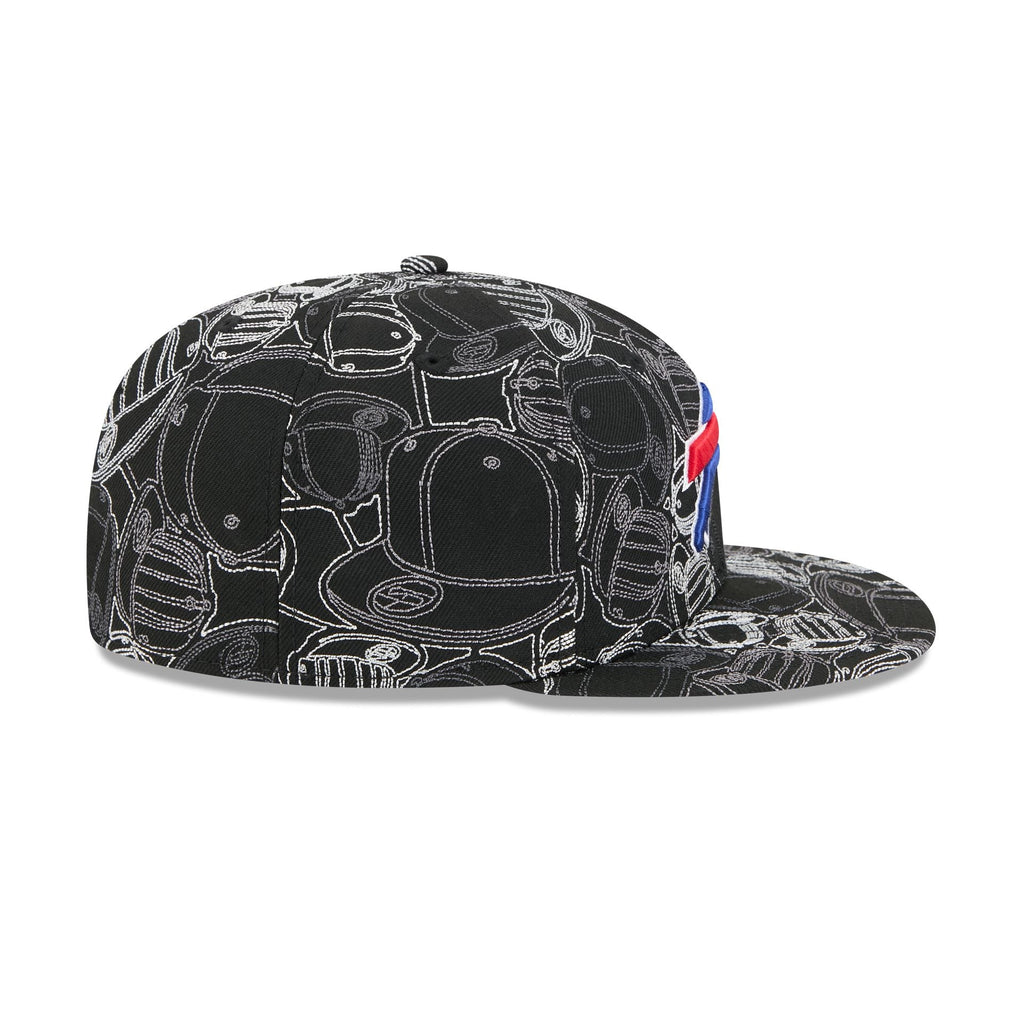 Buffalo Bills Cap Scramble 59FIFTY Fitted Hat
