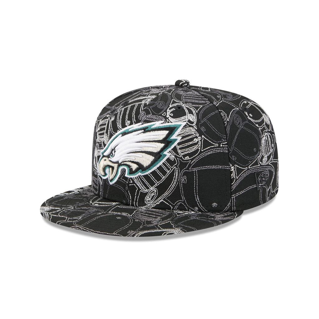 Philadelphia Eagles Cap Scramble 59FIFTY Fitted Hat
