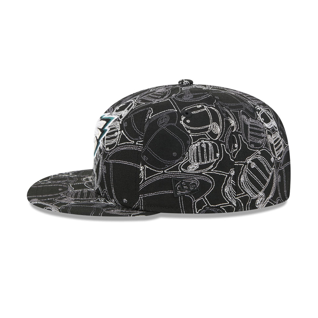 Philadelphia Eagles Cap Scramble 59FIFTY Fitted Hat