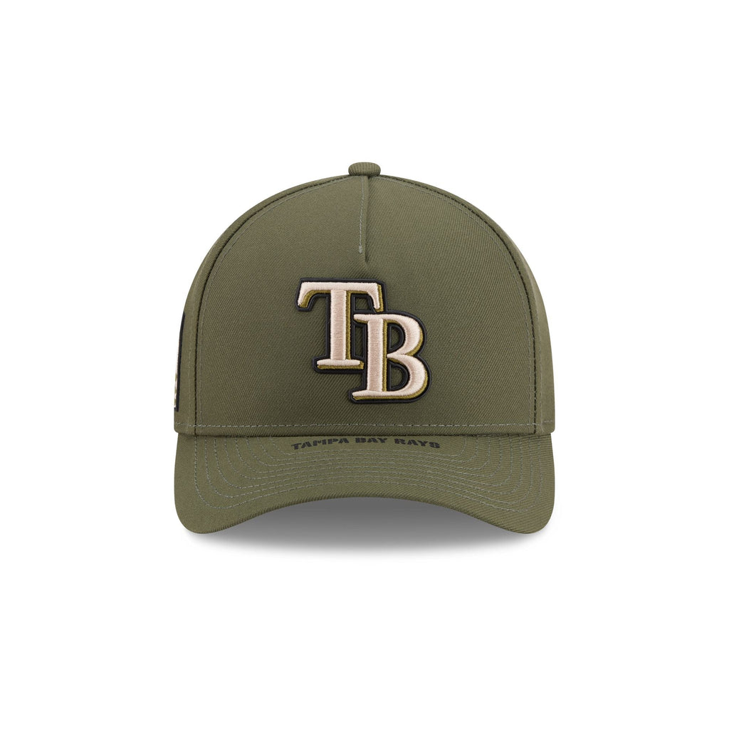Tampa Bay Rays Armed Forces Day 2026 9FORTY M-Crown A-Frame Snapback Hat