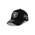 Las Vegas Raiders Side Script 9FORTY A-Frame Trucker Hat