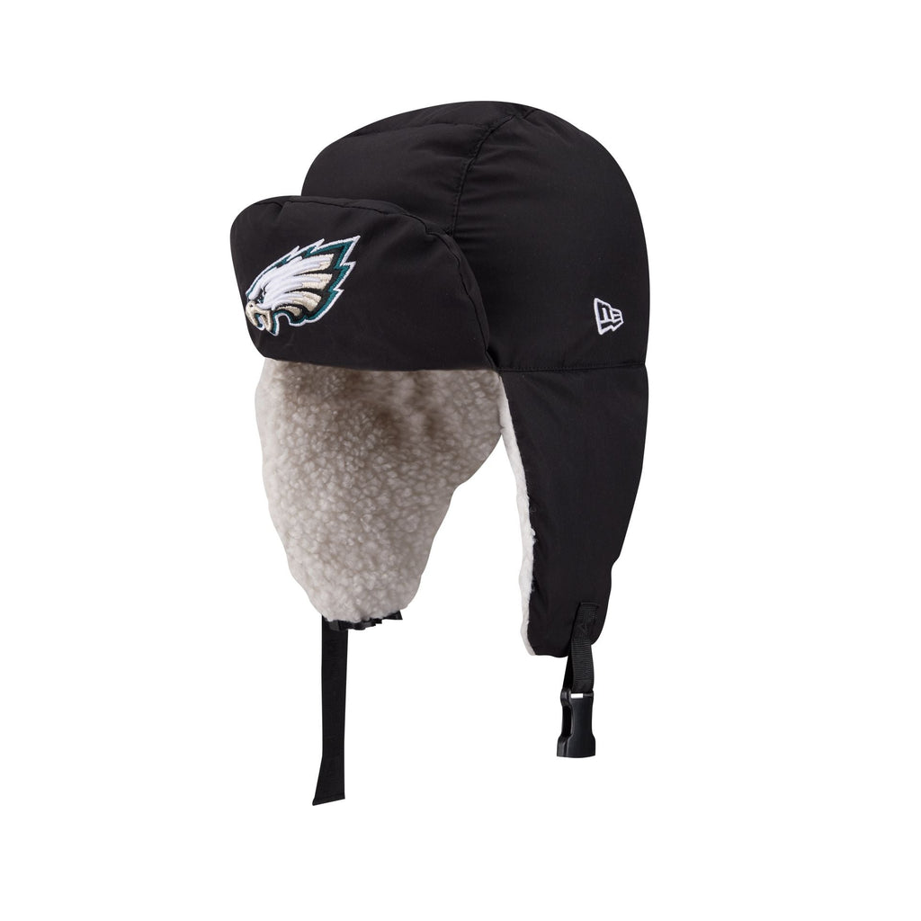 Alpha Industries x Philadelphia Eagles Black Puffer Trapper Hat