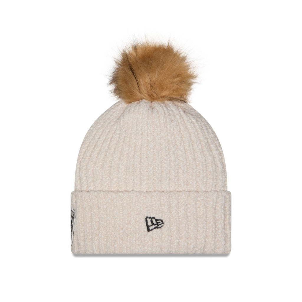 Las Vegas Raiders Women's Sandy Linen Pom Knit Hat