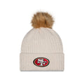 San Francisco 49ers Women's Sandy Linen Pom Knit Hat