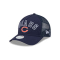 Chicago Bears Sequin Wordmark Women's 9FORTY M-Crown A-Frame Trucker Hat