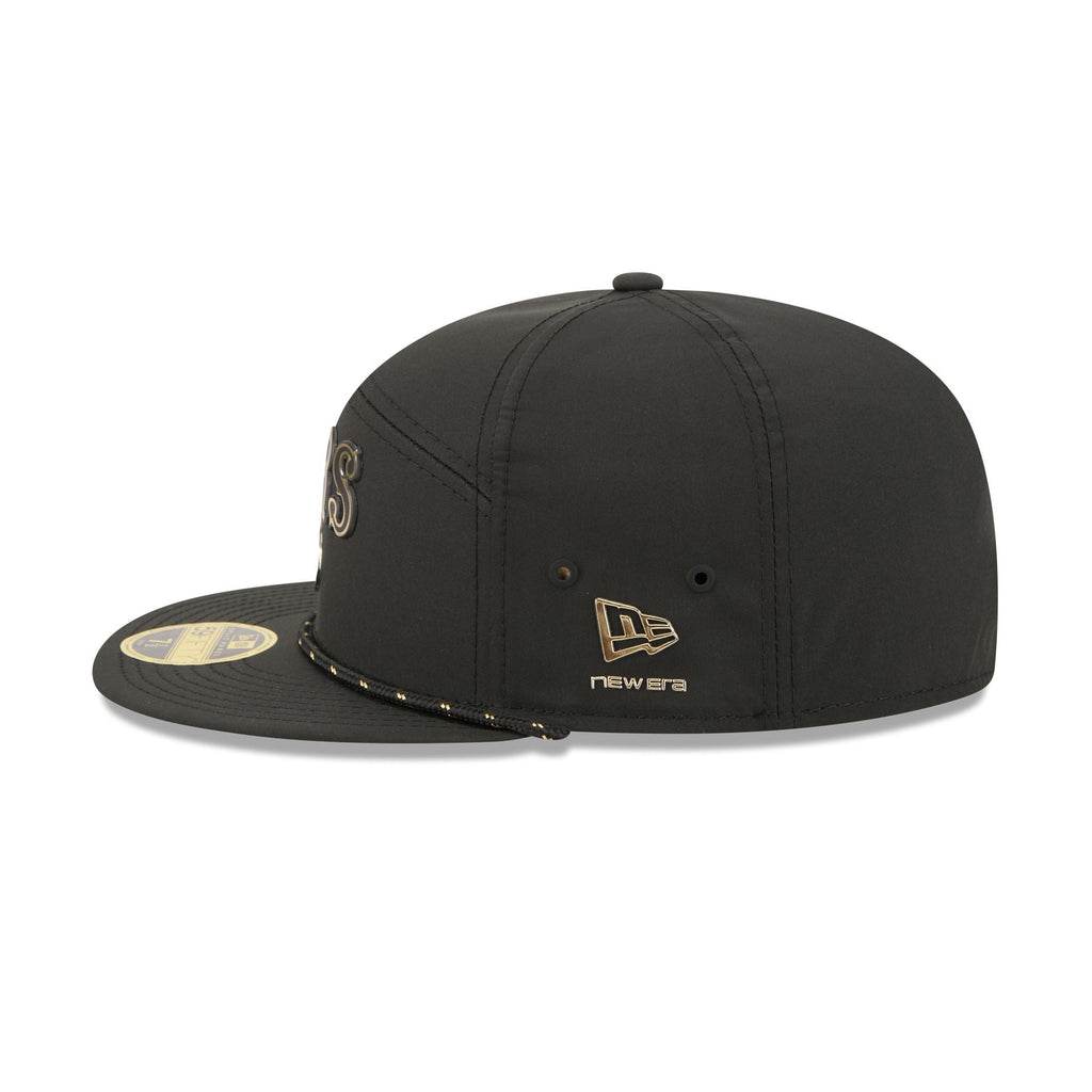 San Francisco 49ers Gold Logo Rope Split Panel 59FIFTY Fitted Hat