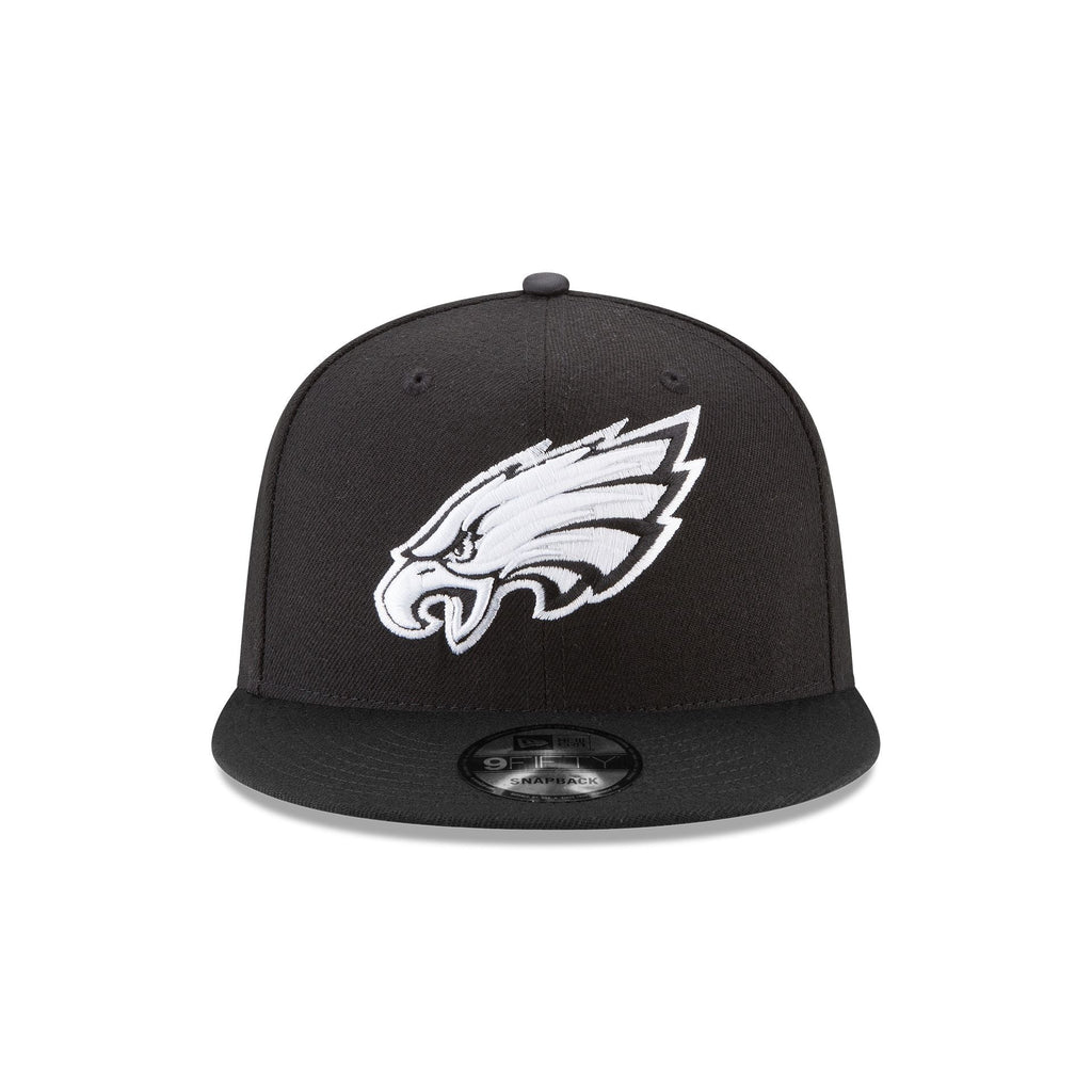 Philadelphia Eagles Basic Black and White 9FIFTY Snapback Hat