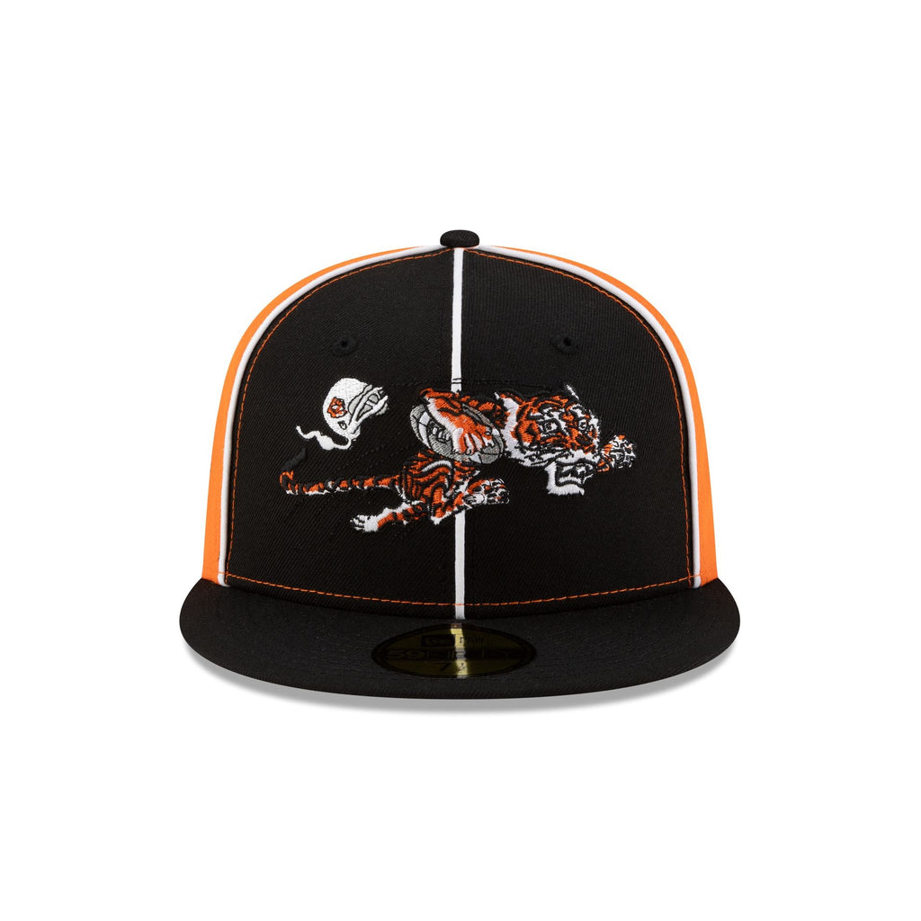 Cincinnati Bengals Two-Tone Pinwheel 59FIFTY Fitted Hat