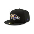 Baltimore Ravens Black 59FIFTY Fitted Hat